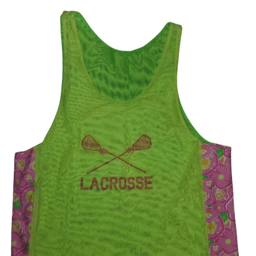 Lacrosse Sleeveless Shirt Neon ~~ sz S ~~ EUC